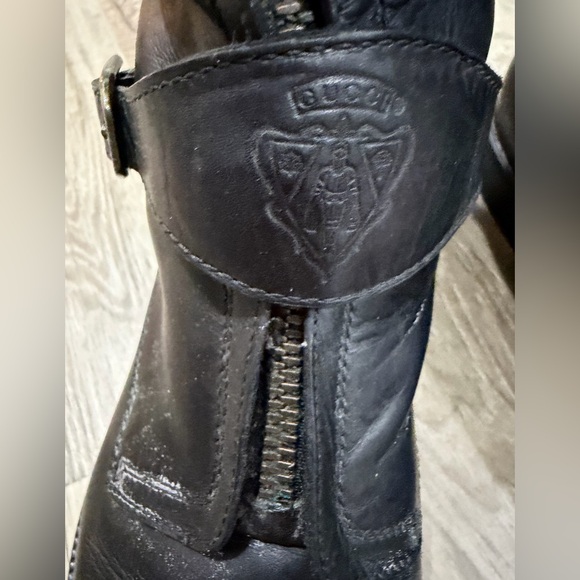 Gucci Black Leather Zipper Detail Vintage Men’s Boots 
Size 10.5 main image 5